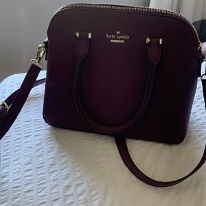 Kate Spade burgundy hand bag
